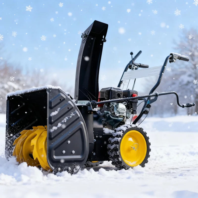 مكنسة ثلج مخصصة مع التحكم في رافعة طاقة المحرك 13hp لمنفاخ الثلج الصغيرة، معاول الثلج المنزلية القوية