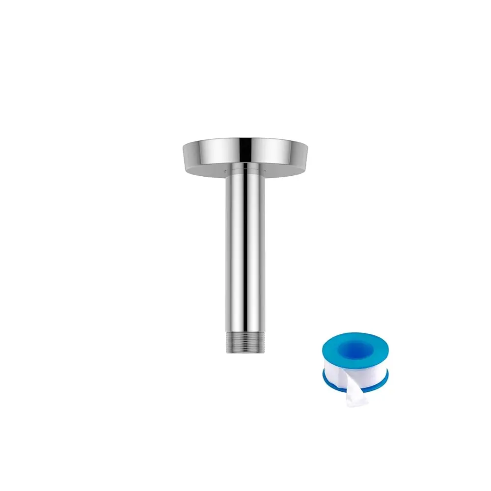 

Polished Chrome Ceiling Mount Shower Arm and Flange, 8\ Shower Head Extension Arm Design for Rainfall Showerhead, Square