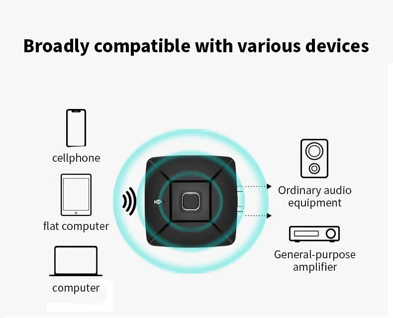 10 Buah Penerima Audio Bluetooth 54 Adaptor 35Mm Ke RCA untuk Amplifier Stereo Rumah Mobil dengan Kualitas Suara HiFi