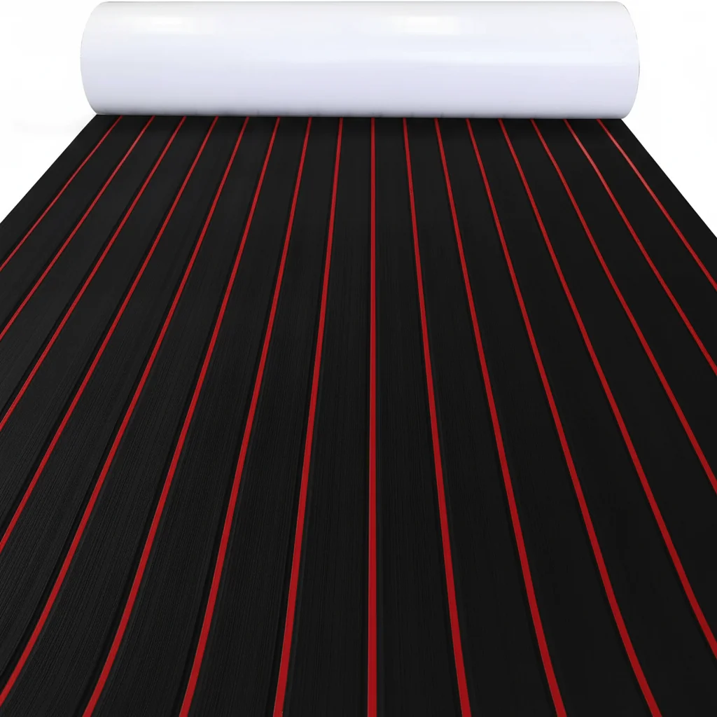 2.4*1.2m Zelfklevende EVA Foam Boot Marine Vloeren Faux Teak Dek Vel voor Jacht kajak diy decoratie materiaal RV Vloermat