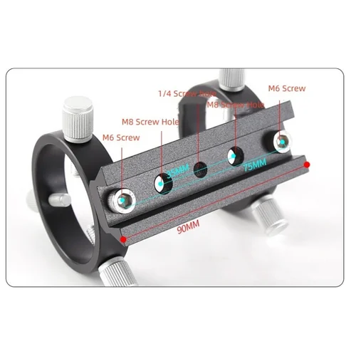 Imagen 2 del producto Soporte de puntero láser, Kit de anillo de soporte de alcance para telescopio de alcance, diámetro interior 42/50/60/68/80/90/102mm