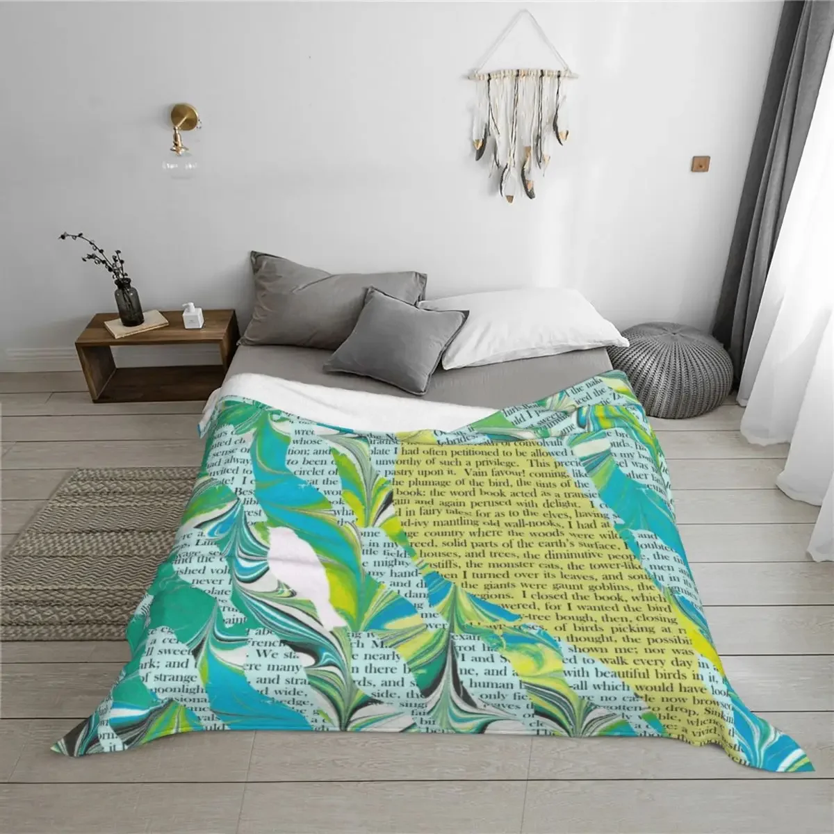 شارلوت برونتي: بطانية رمي الطيور جين آير، سرير ناعم، بطانيات رمي أريكة فاخرة #3