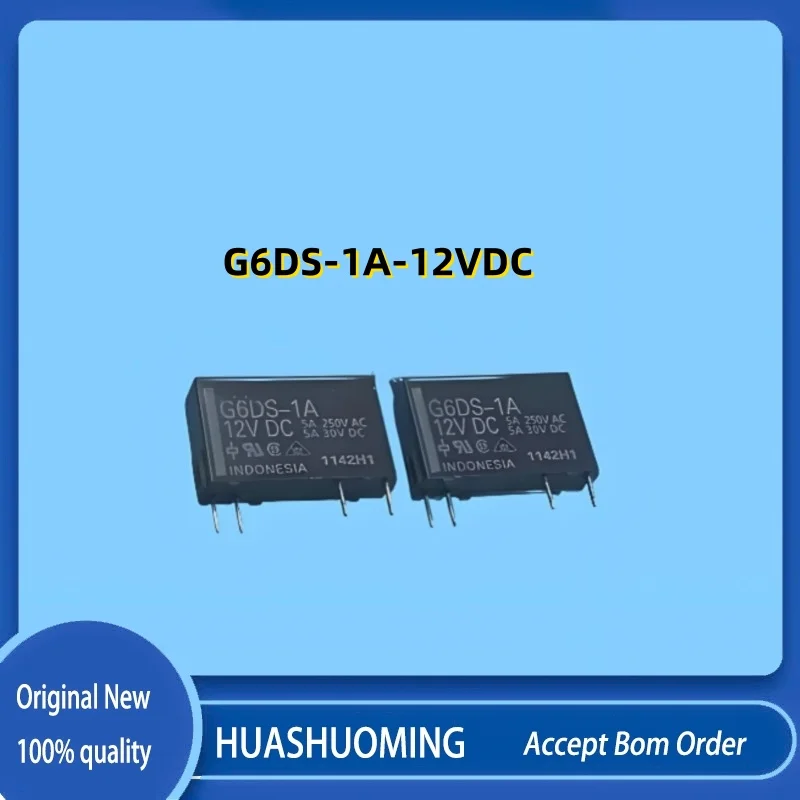 5Pcs/LOT   NEW  G6DS-1A G6DS-1A-12VDC G6DS-1A-12V G6DS-1A-DC12V 4PINS 5A 12VDC