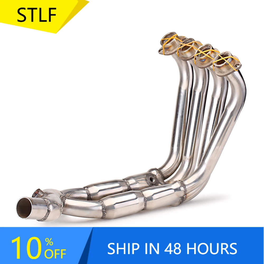 

STLFFor Yamahas YZF R6 2017-2024 Motorcycle Modify Exhaust Stainless Header Front Link Pipe Original Interface Connect Muffler T