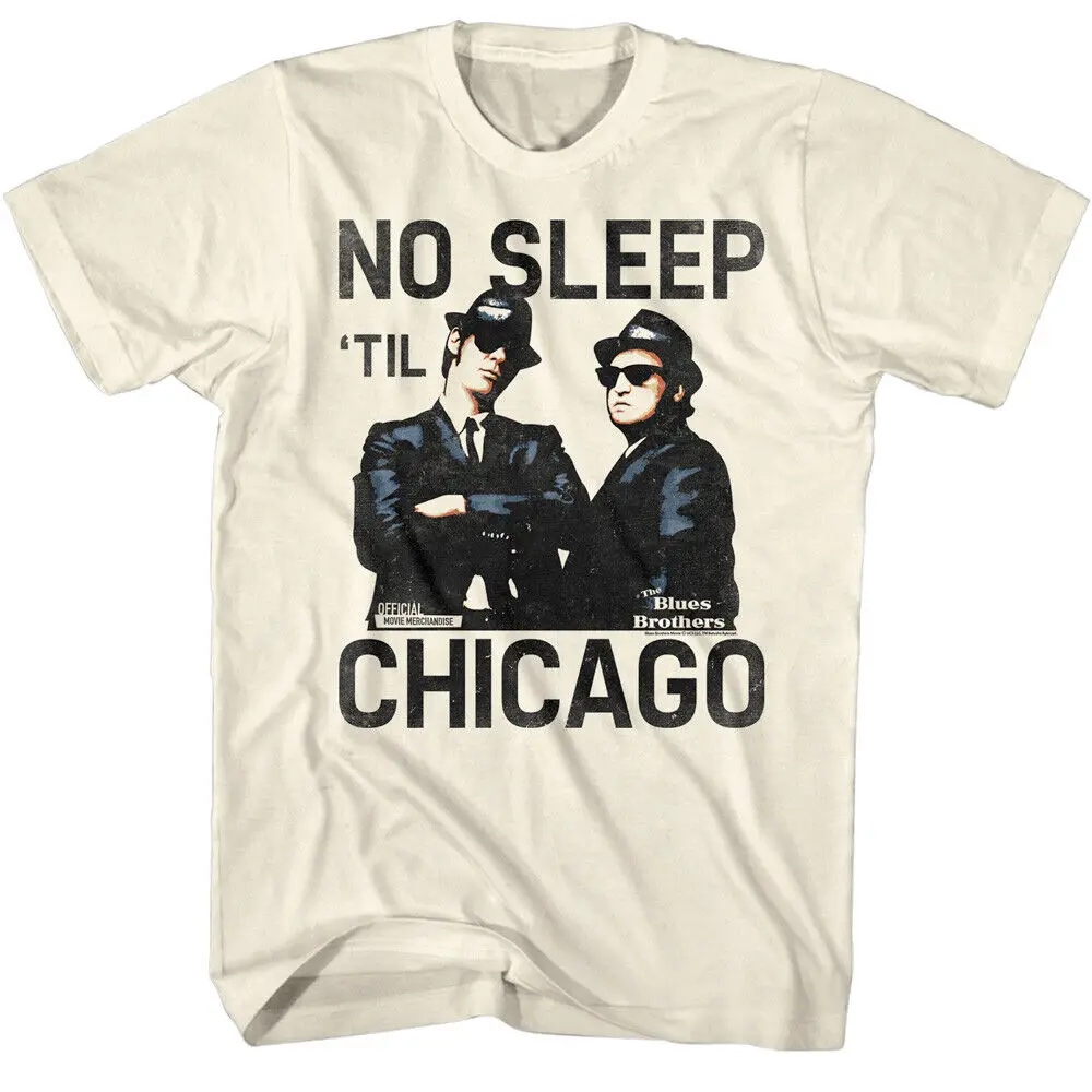 Blues Brothers No Sleep Til Chicago Men's T Shirt Road Trip Jake Elwood Belush