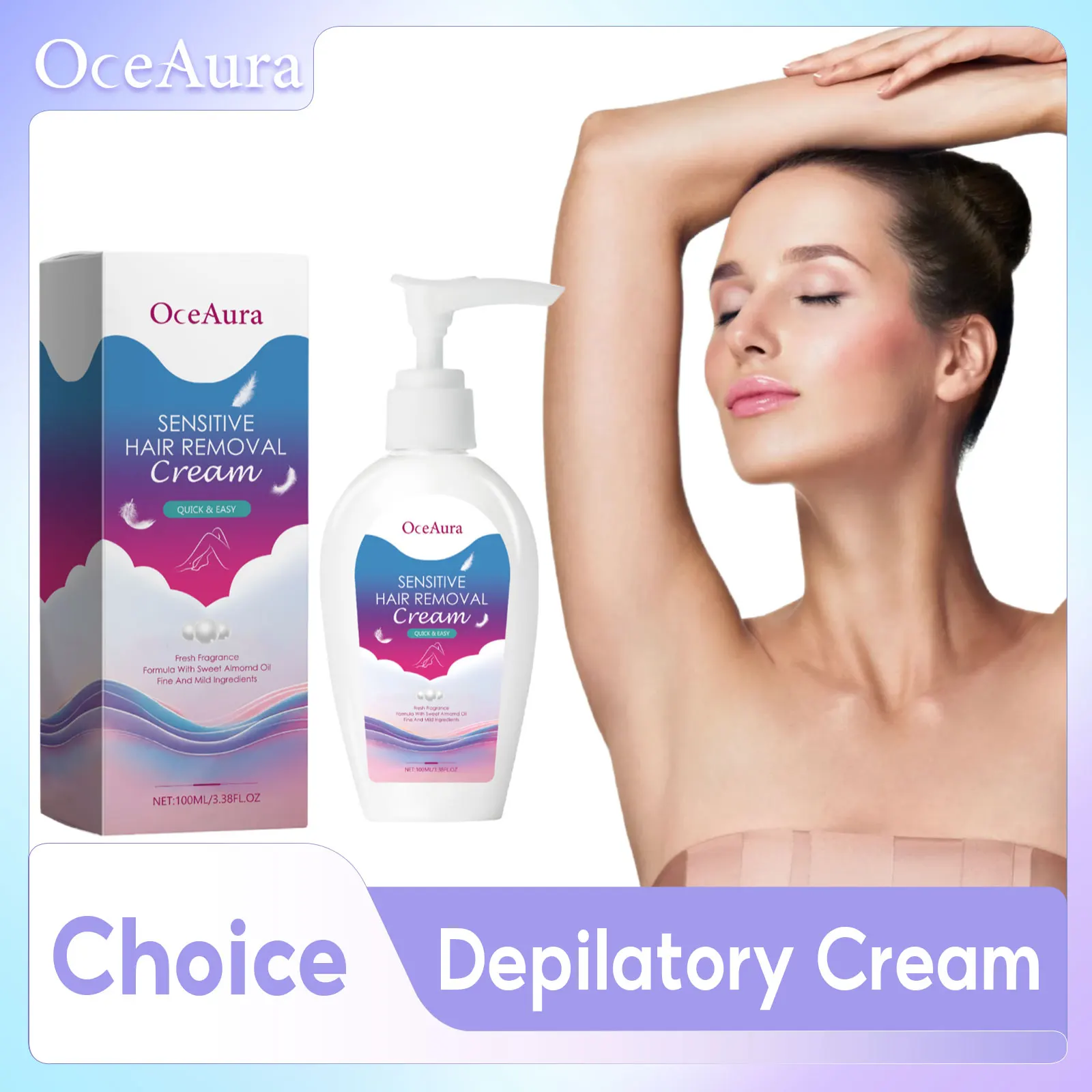 Body Hair Removal Cream Permanent Easy Fast Remove Arm Leg Private Hair Growth Inhibitor Clean Bright Underarm Depilatory Lotion