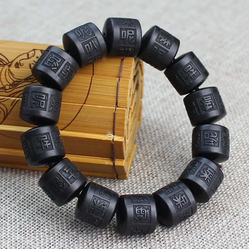 

Wholesale Manufacturer Thunder Struck Jujube Wood Bracelet Barrel Beads Cultural Play Thunder Struck Wood Bracelet Men and Women