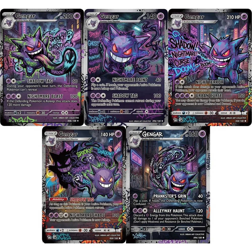 5Pcs Pokemon Ptcg C…