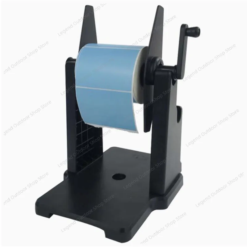 Universal Manual Crank Label Rewinder Large Roll Holder Bracket for Printer External Barcode Paper