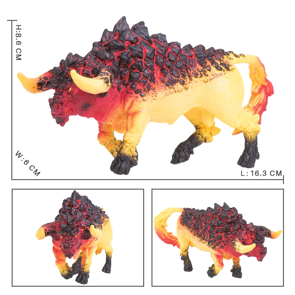 Original Savage 3D Magic Dragon Mythos Drache Tiere Modell Feuer Bull Octopus Monster Krabbe Action-figuren Kinder Sammlung Spielzeug Geschenk – Detail 19