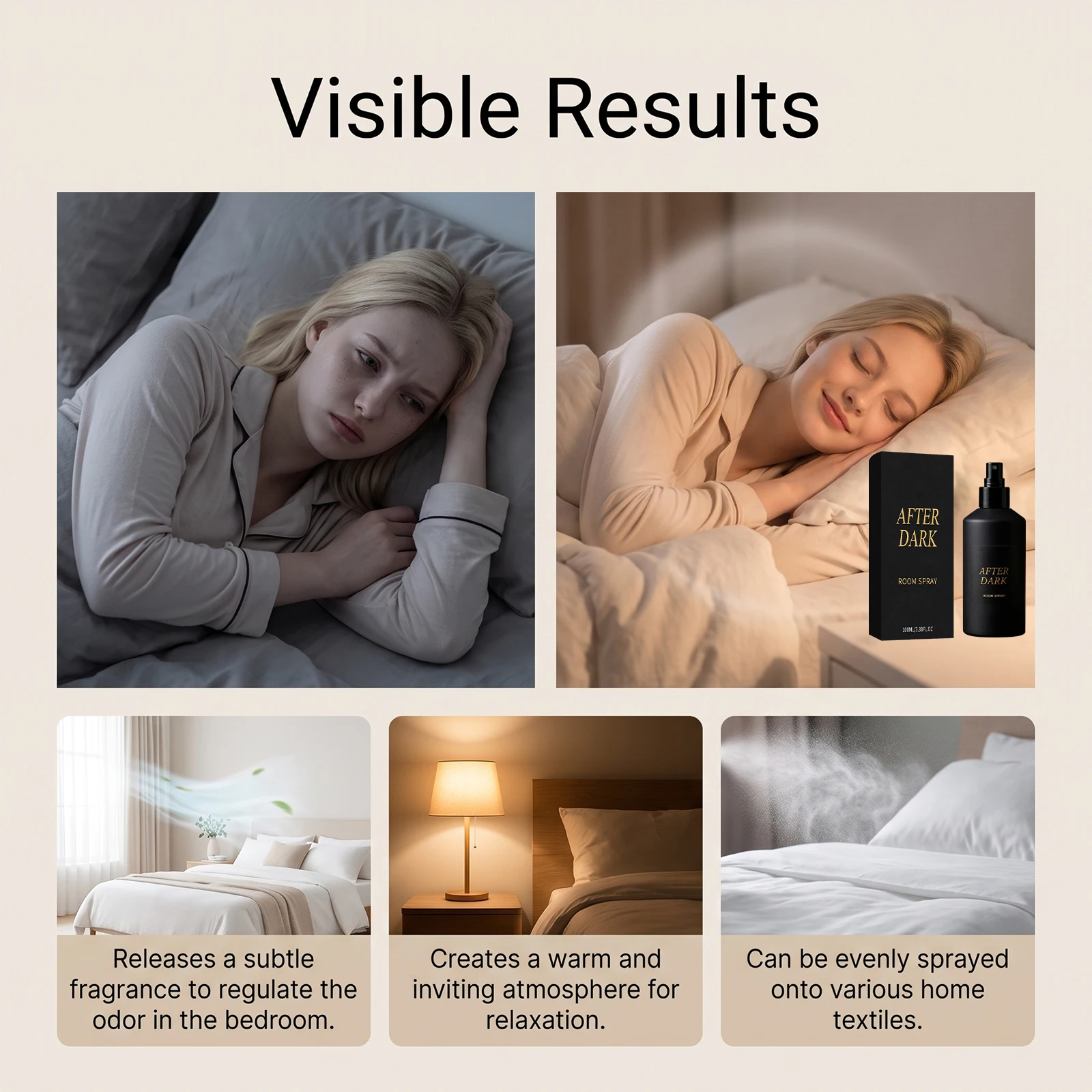 Na het donker: kamerspray, mat - Home Textiles And Room Spray recensie en prijs