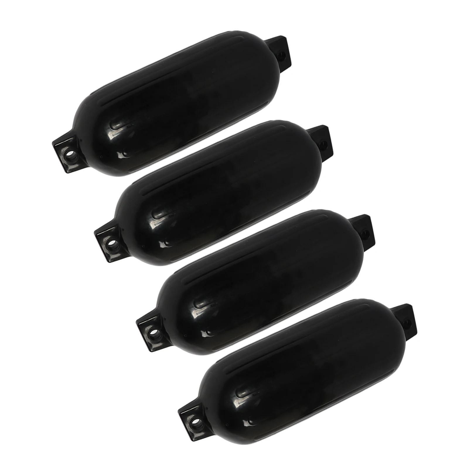 

4 шт. бамперы для лодок, надувные ударопрочные водонепроницаемые черные бамперы для лодок с черными веревками длиной 1,5 м для яхт, рыбацких лодок