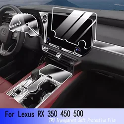 For Lexus RX 350 450 500h(2023)Car GPS Navigation Protective LCD TPU Screen Protector Anti-Scratch Film Fitting PPF