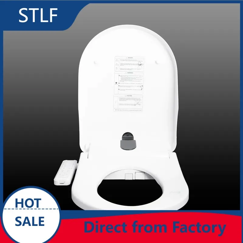 STLF U-shaped smart toilet seat plastic heating seat warm water bidet adjustable nozzle energy saving remote control 1 year
