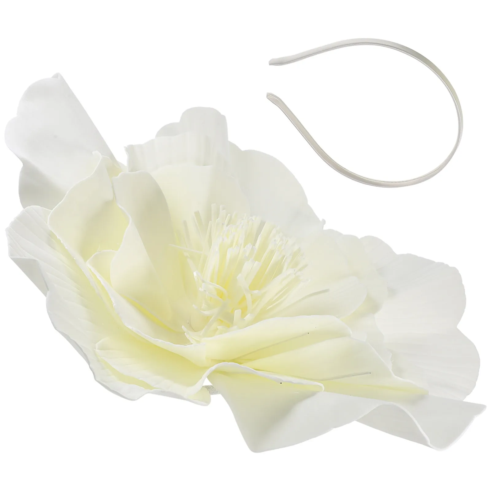 

Большая цветочная повязка на голову для женщин, элегантная цветочная повязка для волос, свадебный аксессуар для украшения прически, для вечеринок и фестивалей