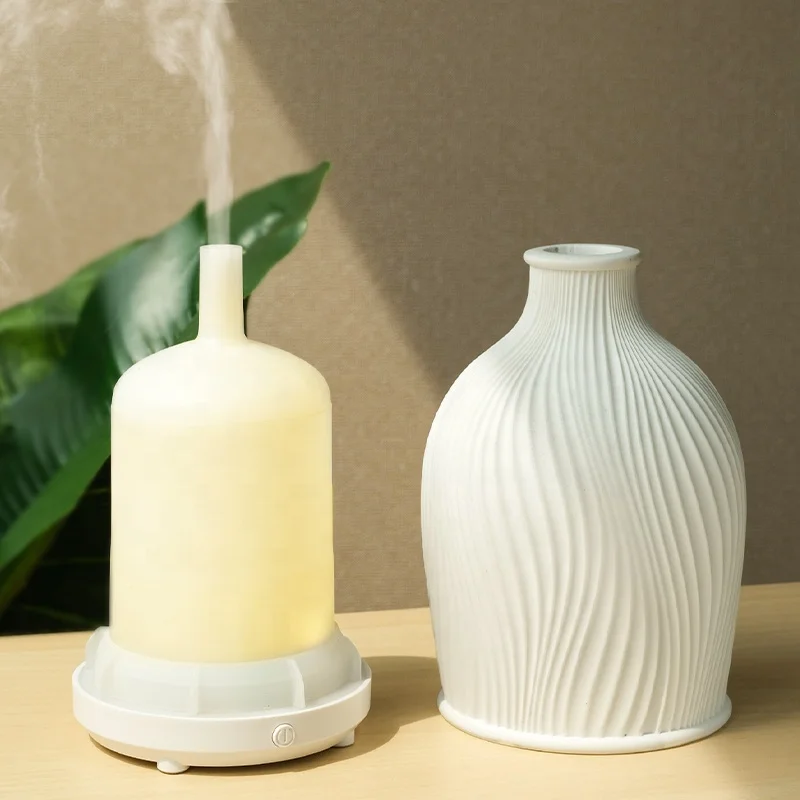 Ellestfun New Design Best Sell Artistic Warm Lamp  Anti-corrosion PP Diffuser Oil Humidifier