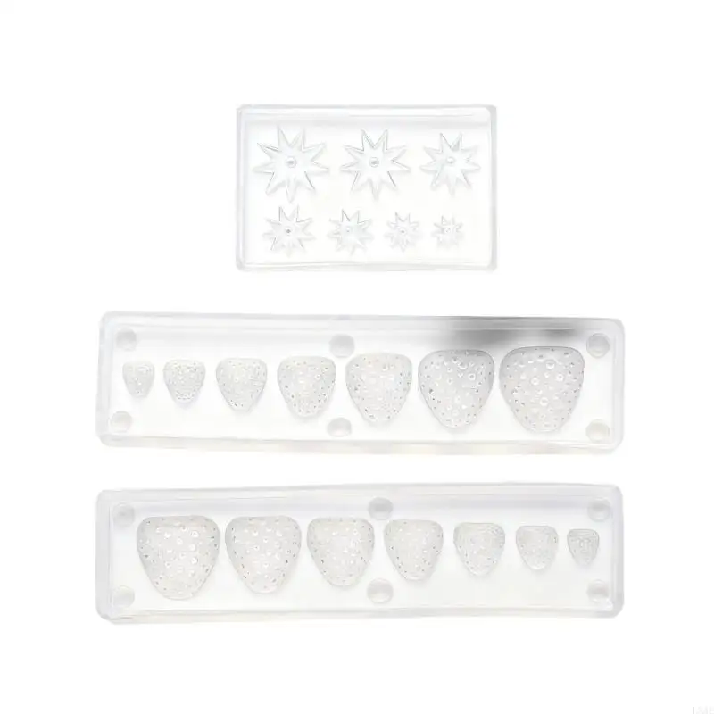  Multipurpose Silicone Miniature Strawberry Mold With Realistic Features For Resin Projects Jewelry Making Tool