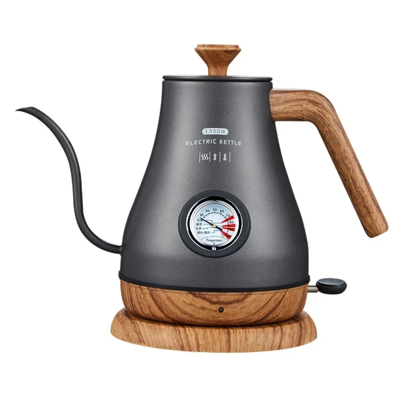 المنزلية 220 فولت طويلة الفم غلاية شاي كهربائية عرض درجة الحرارة رقيقة الفم غلاية كهربائية إبريق قهوة مخمر يدويا