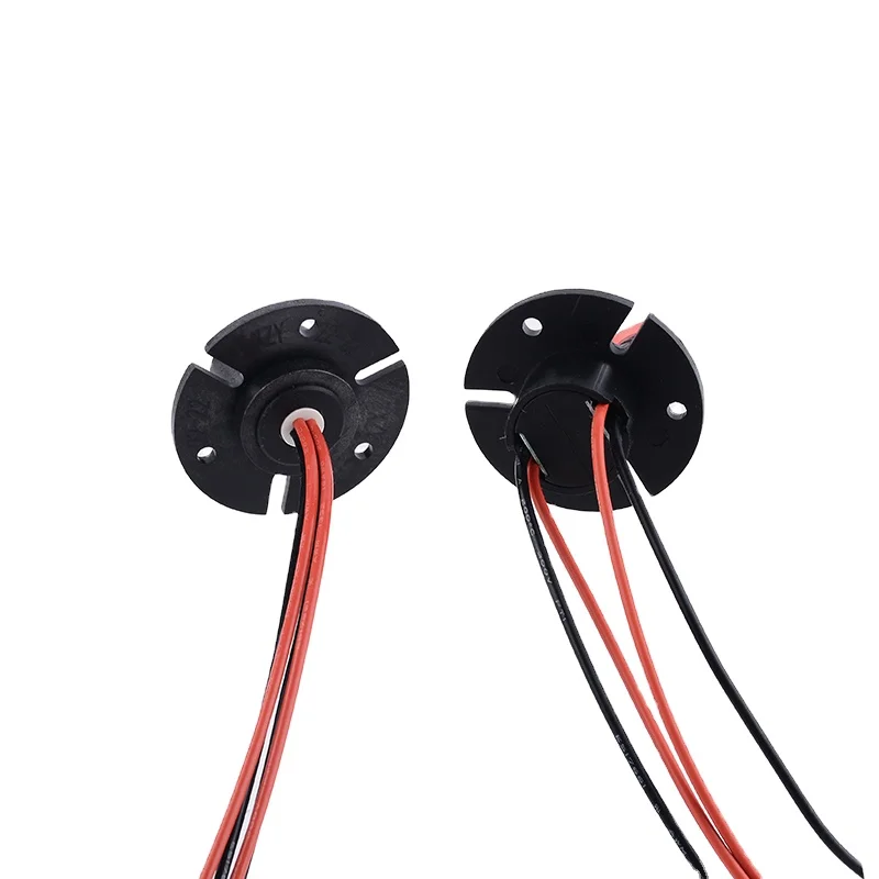 Cap Slip Ring OD 22mm 15A/wire  3/4 Wire Flange No Hole for Turntable Induction Cooker