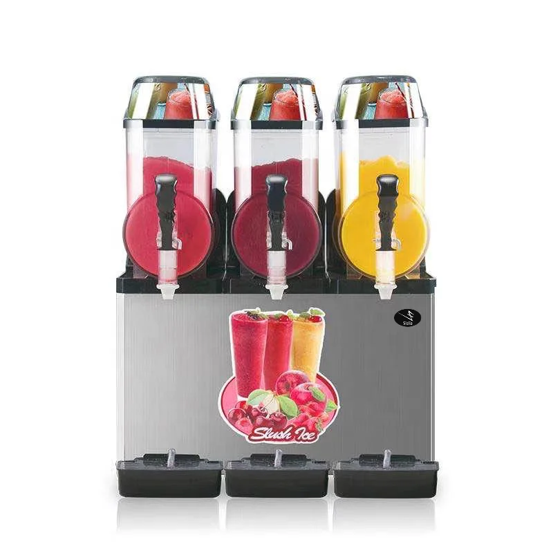 

Milk Tea Shop Cafeteria Three Bowls Snow Melting Machine Commercial Smoothie Cold Drink Machine