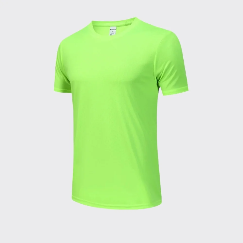 Running Quick Drying Round-neck T-shirts for Men Breathable Fitness Workout Short Sleeve Sports Shirts Fashionable Casual Tops