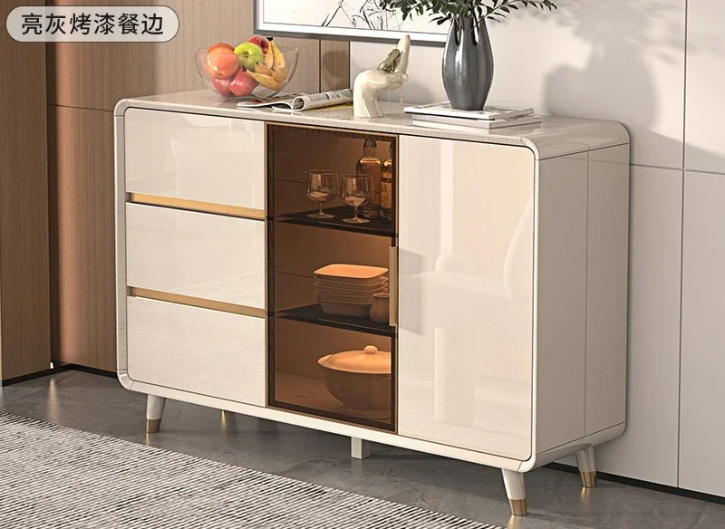 Light luxury dining side cabinet modern simple living room