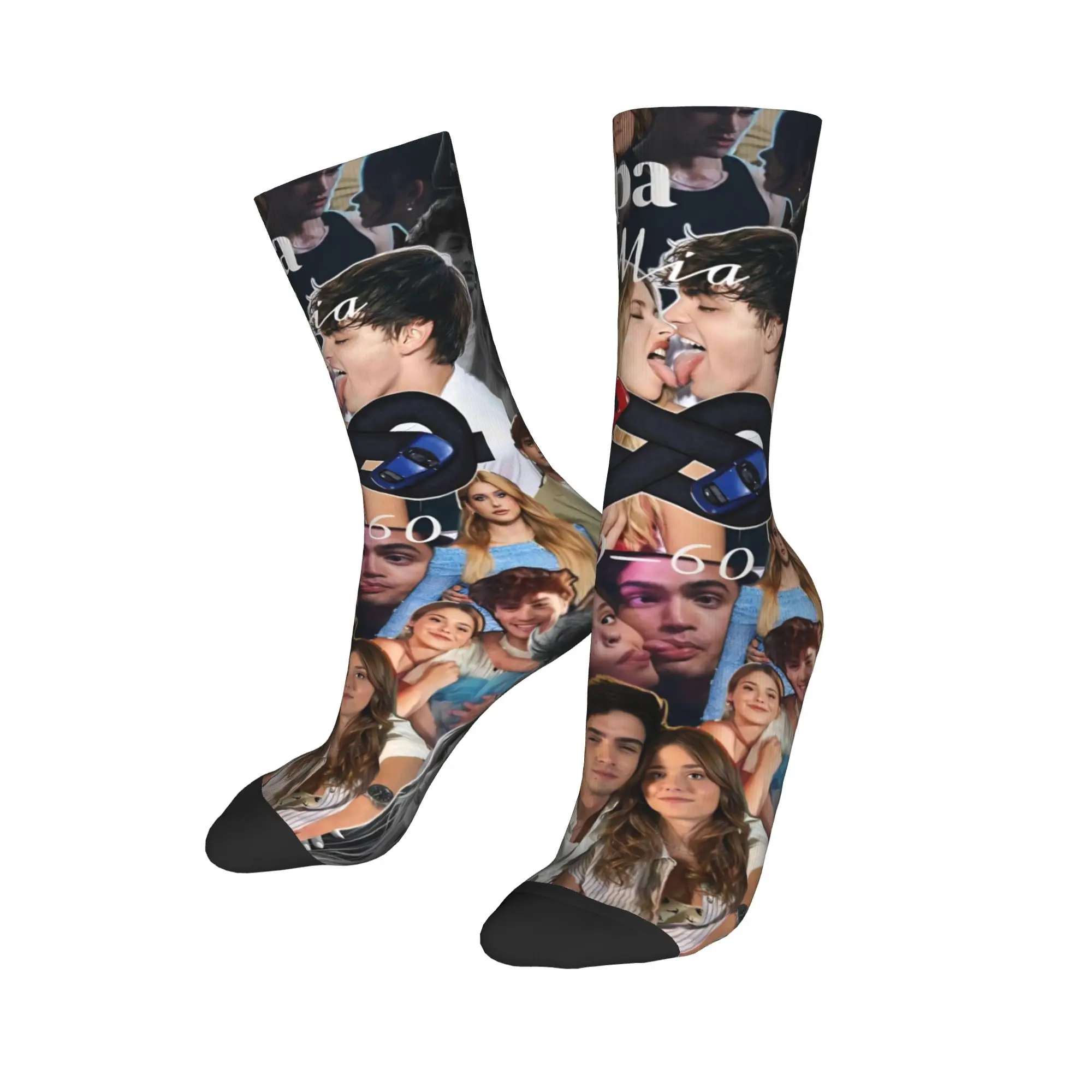 جوارب فيلم Culpa Mia جوارب أنيقة للزوجين جوارب ناعمة للخريف تصميم رياضي للجري جوارب غير قابلة للانزلاق فكرة هدية