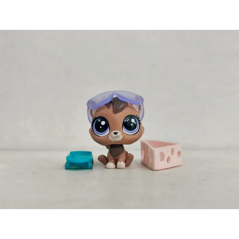 LPS Figure Brown Sweetly Ganache #202 With Accessories Littlest Pet Shop toy