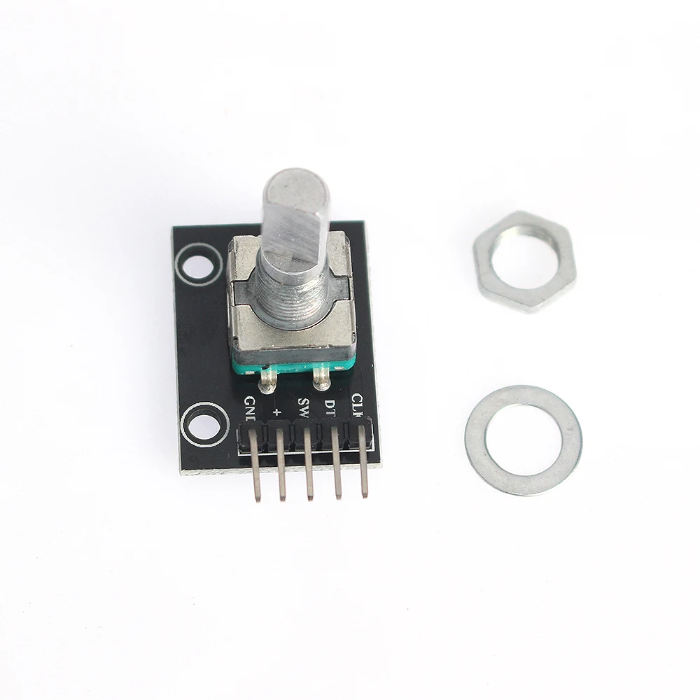 1pcs 360 Degree Rotary Encoder Module DIY 5V KY-040 Brick Sensor Development Board with Potentiometer KIT for Arduino