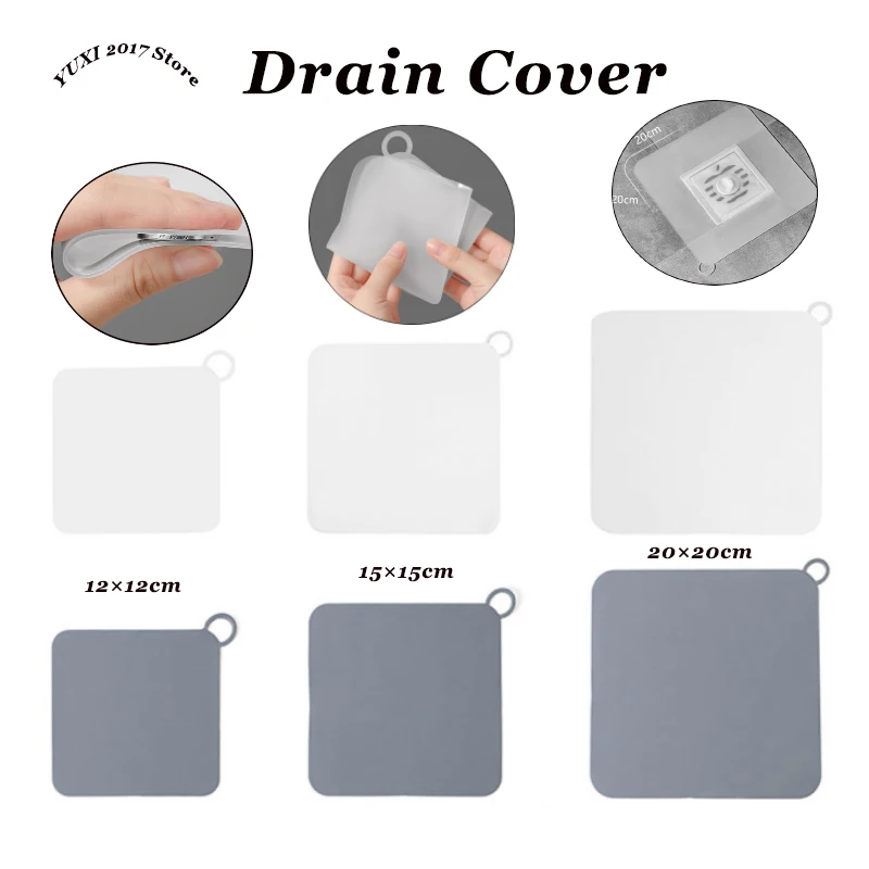 Thick Silicone Floor Drain Deodorant Cover Bathroom Deodorant Insect-proof Seal Household Sewer Pipe Sink Anti-smell Floor Cover