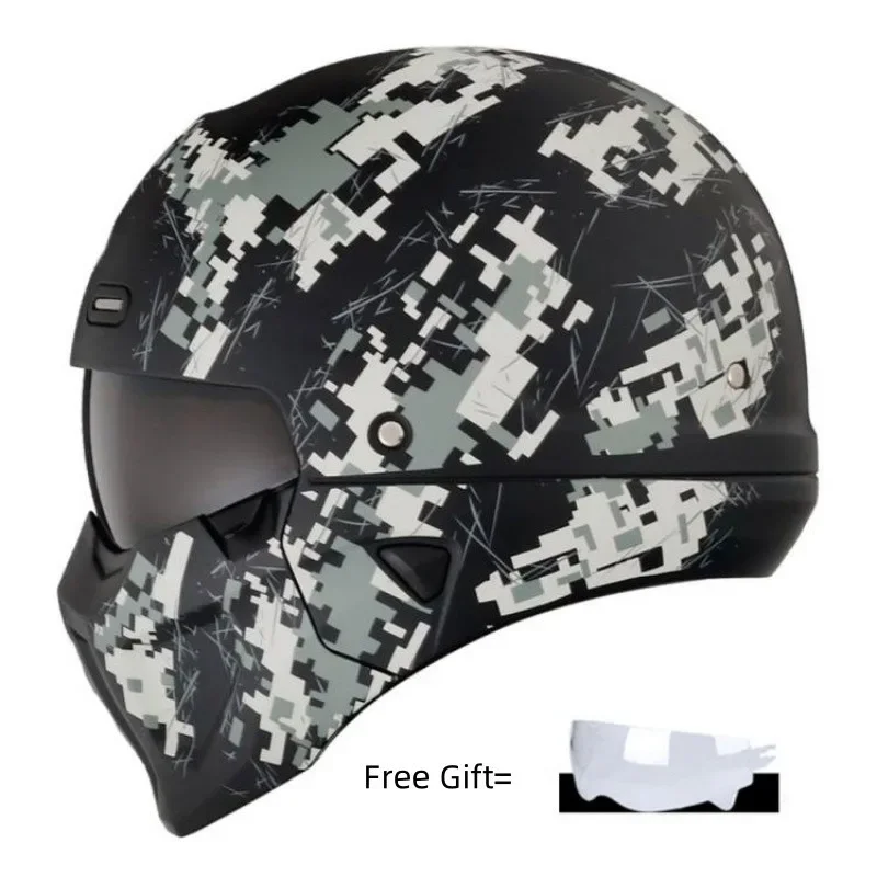 

2025 Scorpion Retro Motorcycle Helmet DOT Approved Multi-purpose Half Open Design Personality Moto Locomotive Style
