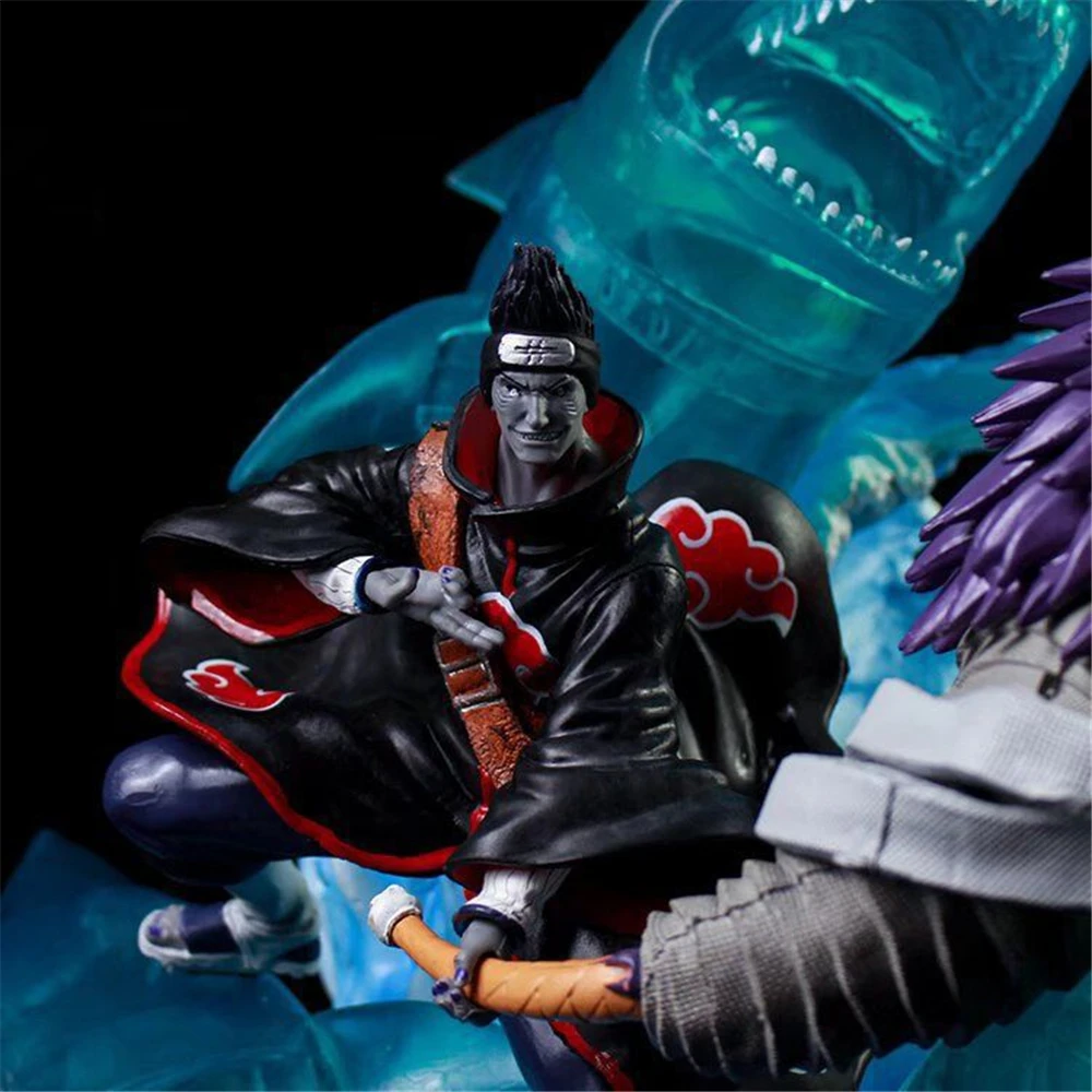 36CM Anime Akatsuki Hoshigaki Kisame Battle Ver. GK PVC Action Figure Statue Collection Model Kids Toys Doll