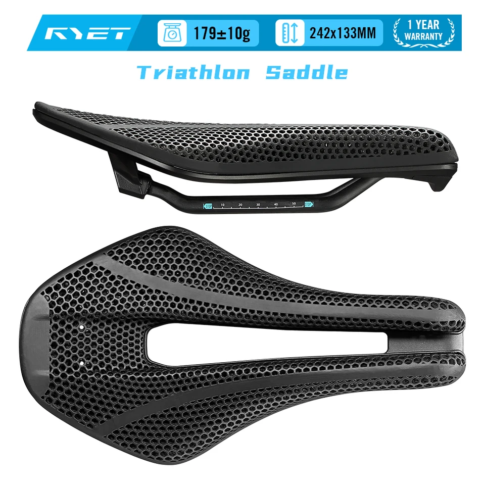 2025 RYET 3DプリントTTサドル 242x133mm 179g