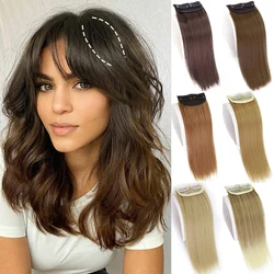 Azqueen onzichtbare naadloze synthetische haarkussentjes clip in één stuk verhogen haarvolume hair extensions top side cover haarstuk