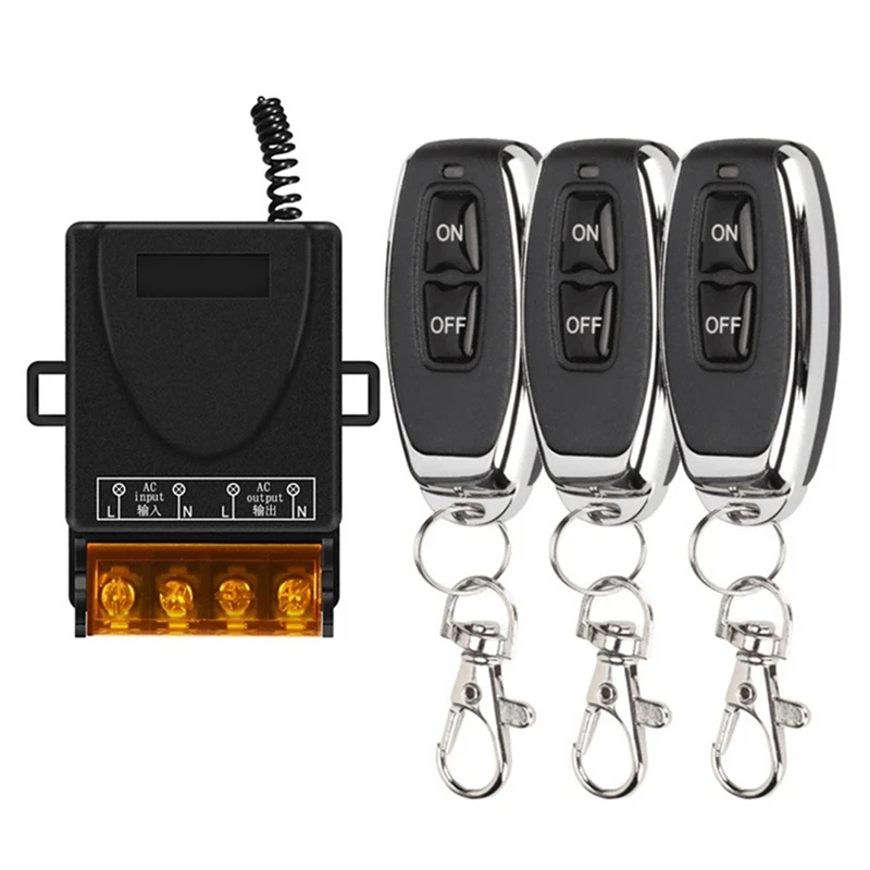 Wireless Remote Control Switch 433Mhz DC8-80V 30A RF Relay Receiver For Motorcycles Appliances Irrigation Systems