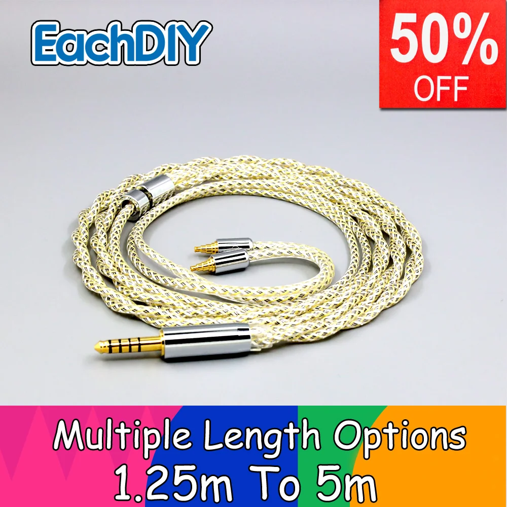 TypeS 23AWG Litz Shielding Silver OCC Earphone Cable For Sennheiser IE40 Pro IE40pro LN008946