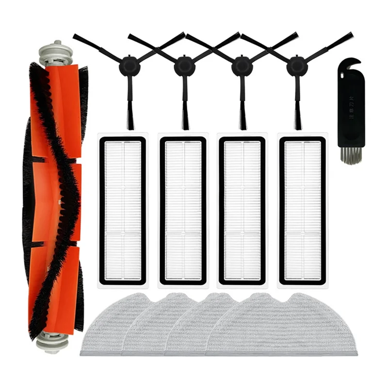 

Запасные части для Dreame Bot D9 Max/D9 Pro/D9 Mistral/D9 Mistral Pro: основная и боковые щетки, HEPA-фильтр, тряпка для мытья полов