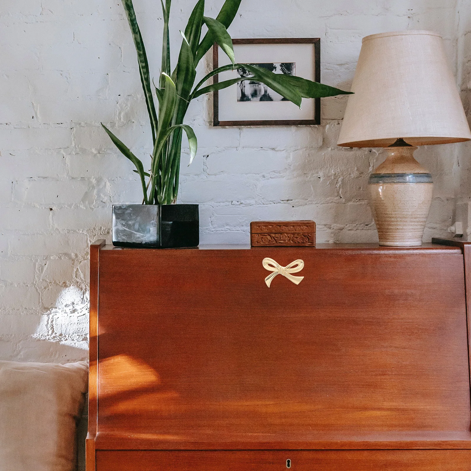 

2Pcs Bow Drawer Pulls Zinc Alloy Vintage Single Hole Cabinet Handles Decorative Dresser Knobs Kitchen Hardware Modern Wardrobe