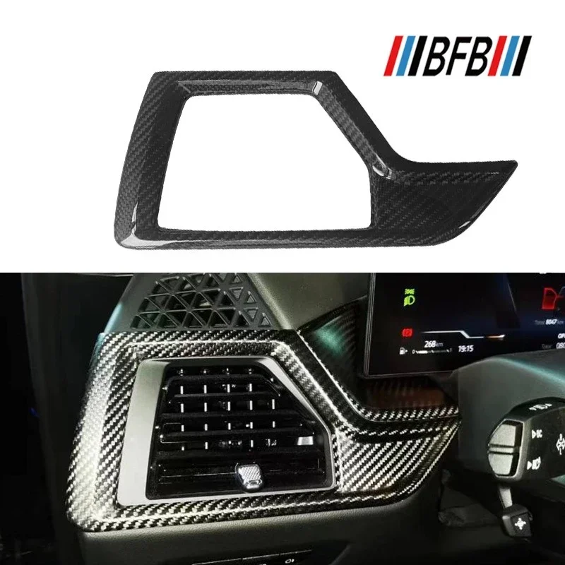 

For BMW X5 G05 real dry carbon fiber interior X5 dashboard left and right air conditioning trend 23-25 Modification Accessorie