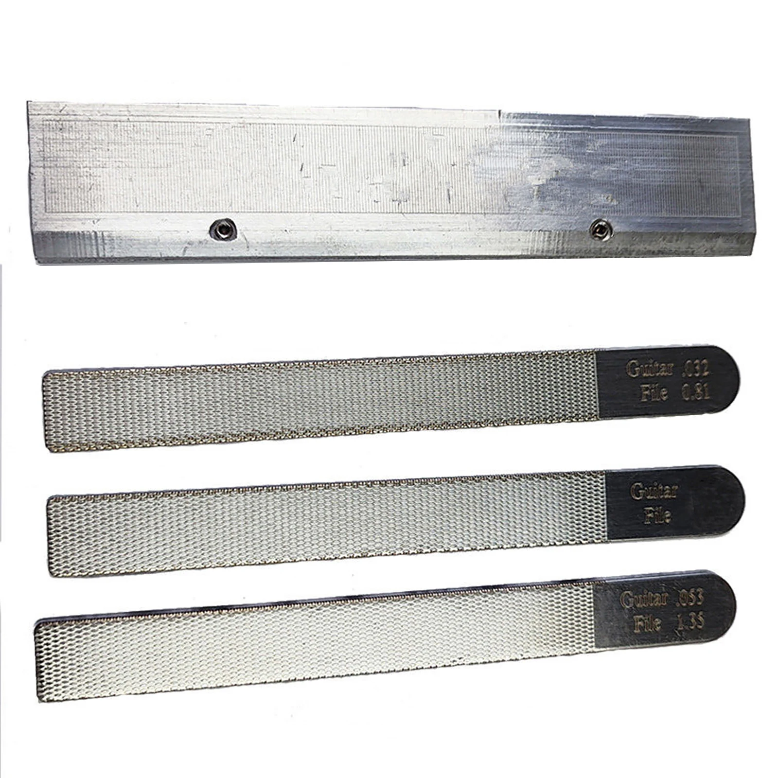 4 قطعة ملفات الجوز الغيتار دائم الحنق تتويج فتحة الايداع Luthier مجموعة أدوات إصلاح لأدوات استبدال خط الغيتار #3