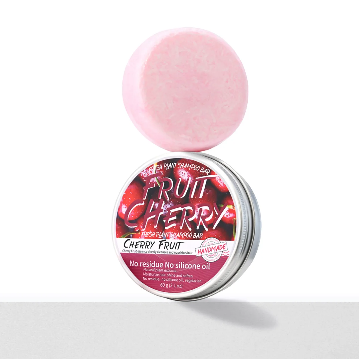 نبات الطبيعة الفاكهة الكرز الصلبة شامبو منعش الليمون الألوة نباتي الصابون الجلد النفط التحكم قشرة الشامبو بار #6