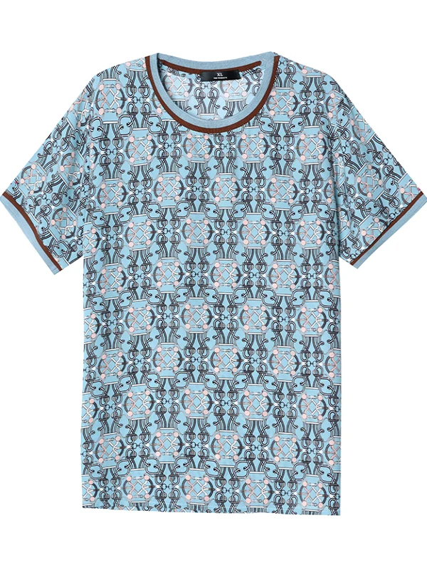 Faionable ample rond Ne ort Sve T-shirt femme haut décontracté imprimé coupe confortable été nouveauté européen Sle