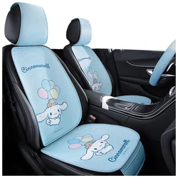 Sanrio Cinnamoroll My Melody Car Seat Cushion Seven-piece Set Cartoon Cute Female Three-piece Summer Breathable Chair Cushion