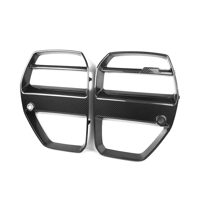 

V Style Dry Carbon Fiber Car Front Grille For M3 M4 G80 G82 G83 2021+ Carbon Grill