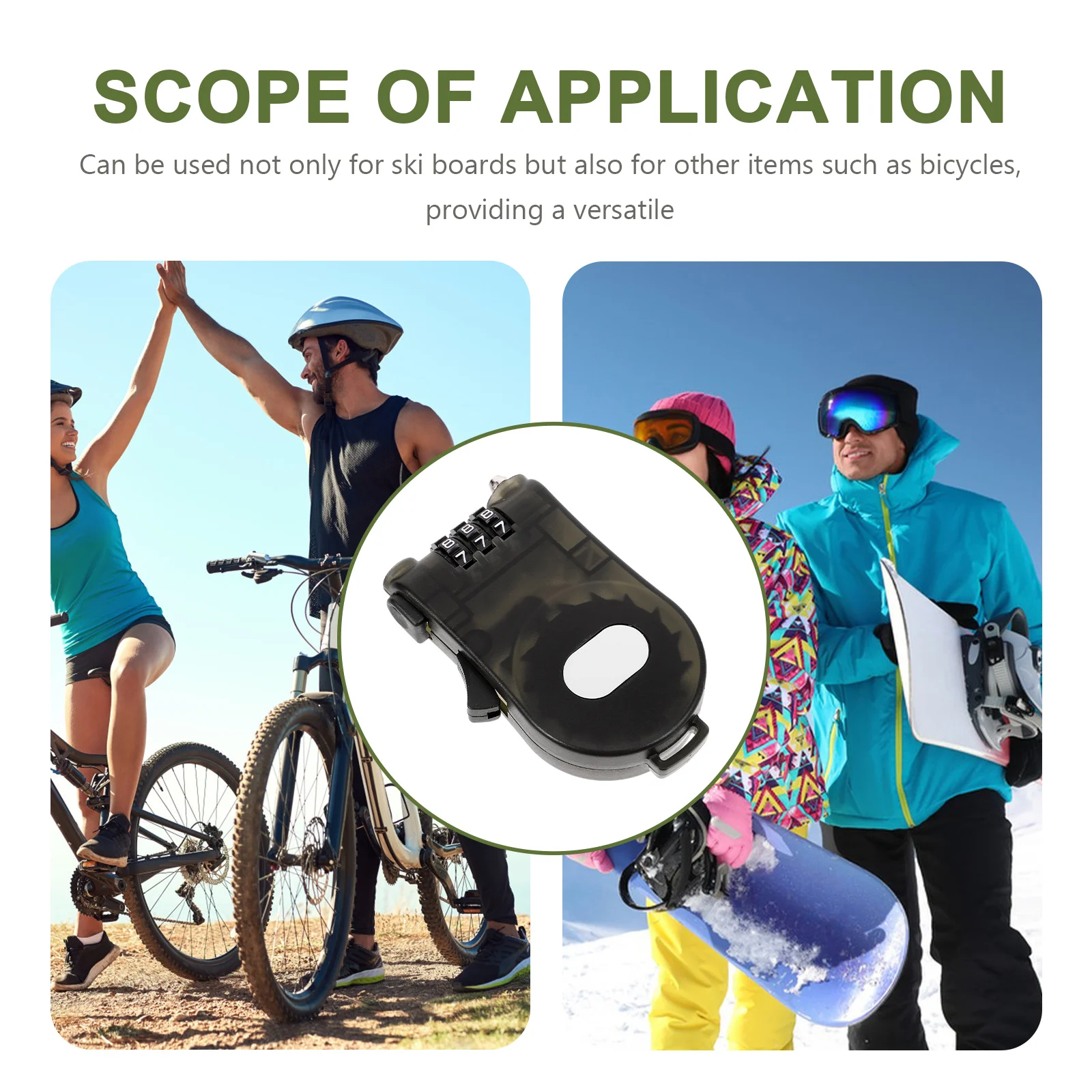 

Bicycle Anti-Theft Portable Coded Cable For Mountain Bike Snowboard Scooter Plastic Retractable Security Lock Bike