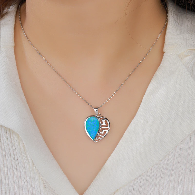 MYOP 2024 Jewelry 925 Sterling Silver Jewelry Opal Pendant bright presence for everyday every-thing occasion style