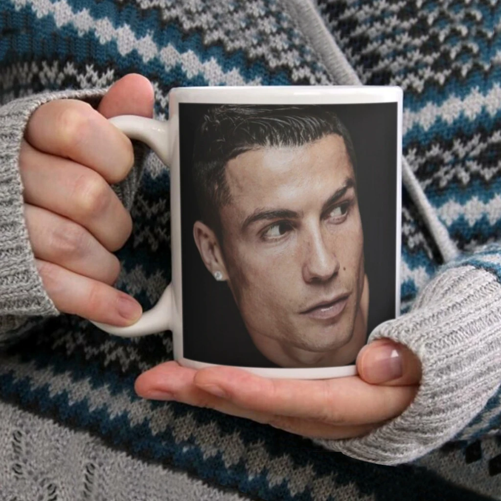 

CR7 Cristiano Ronaldo 11oz Afternoon Tea Mug Multifunctional Ceramic Coffee Mug Porcelain Coffee Cup Drinking Cup