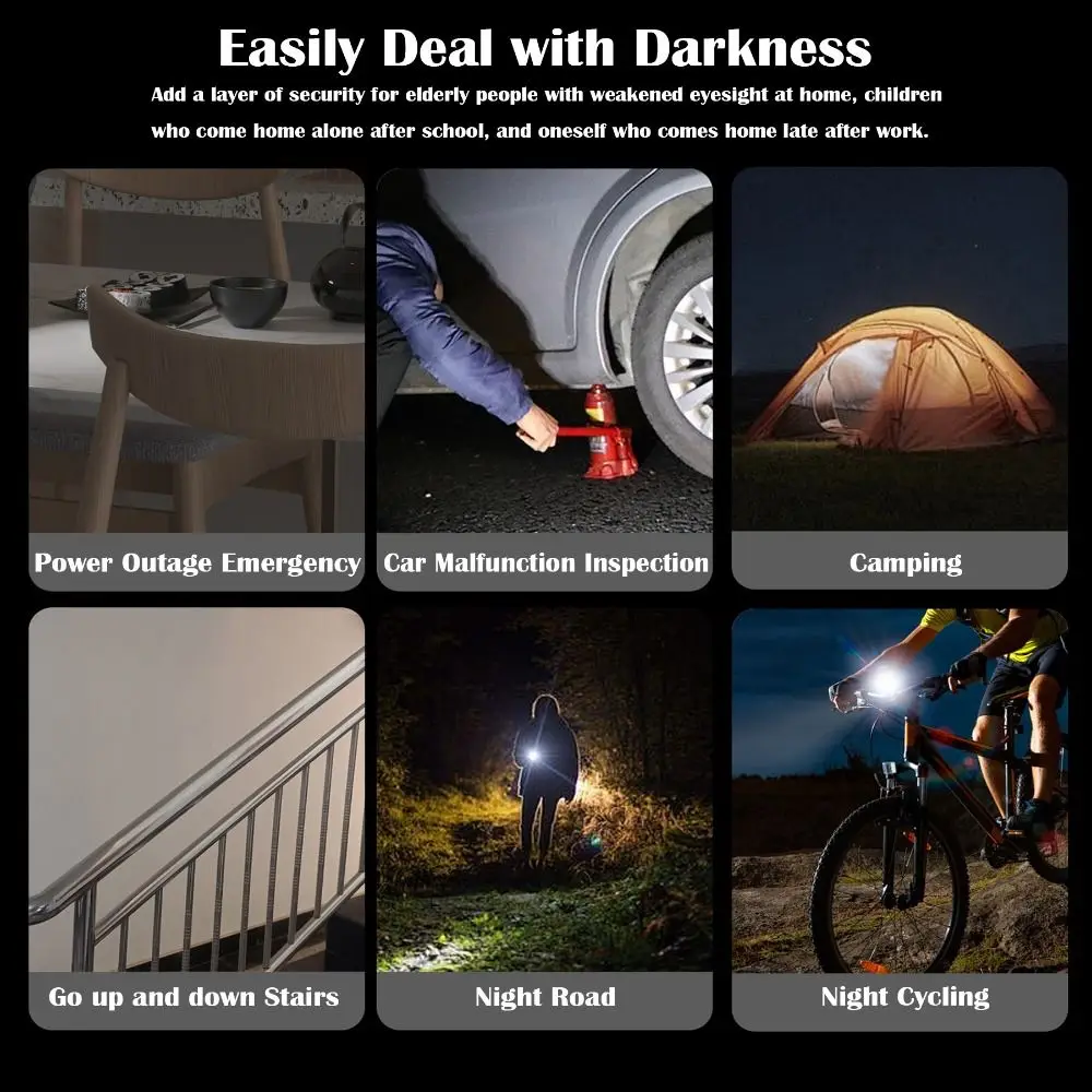 NEW 230 High Lumens Type-C Mini Flashlight with Lanyard Portable LED Flashlight Plug and Play USB C Emergency Lamp Cycling