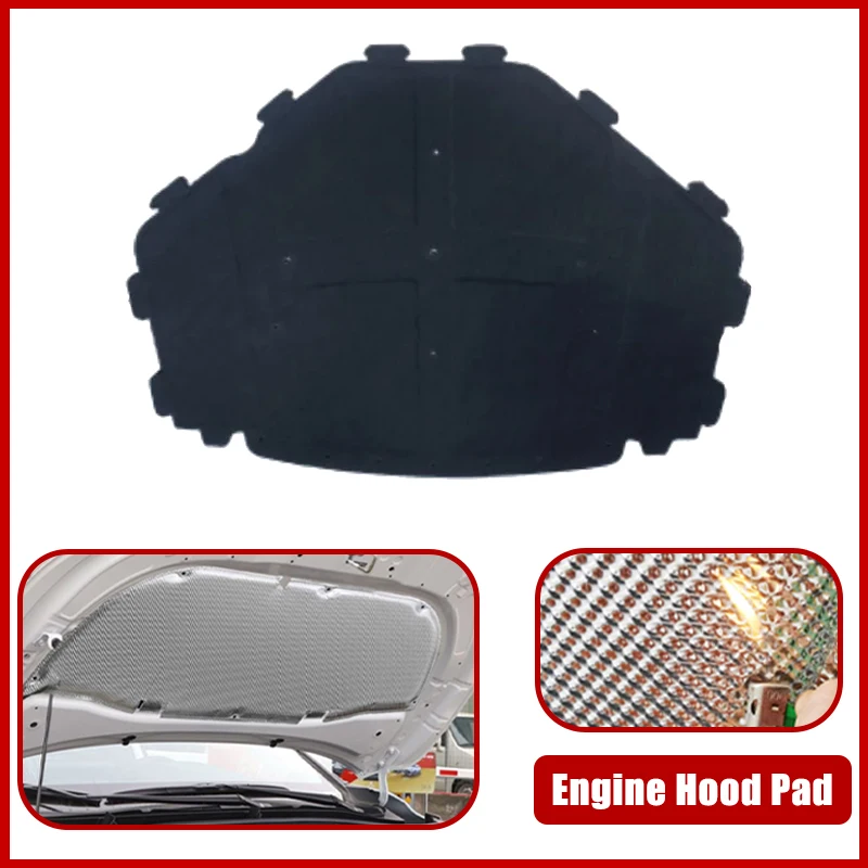 

For BMW X5 E70 X6 E71 xDrive30i 2007-2014 2008 2009 2010 Car Engine Hood Pad Heat Insulation Cotton Fireproof Sound Accessories