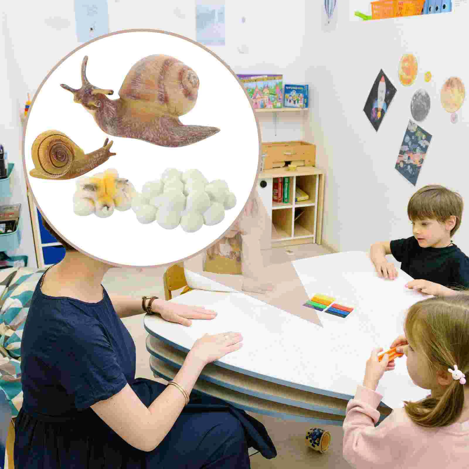 Kids Toys Snail Metamorphosis Cycle Growing Mini Model Cognitive Plaything Educational Preschool
